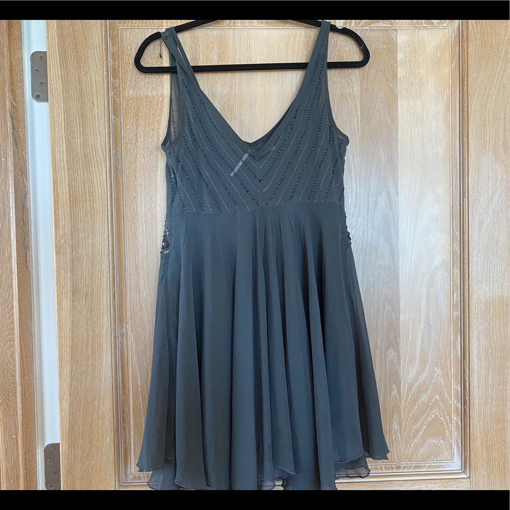 NWOT Free People Embellished Beaded Sheer Dress